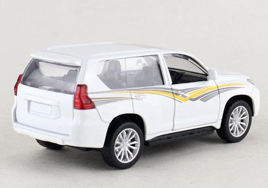 1 43 Scale White Black Diecast Toyota Land Cruiser Prado