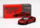 1:64 Scale Red Diecast Porsche Taycan Turbo S Model