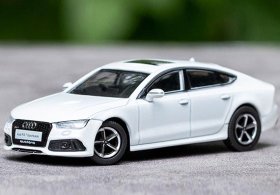 White 1:64 Scale Diecast Audi RS7 Sportback Quattro Model