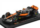 1:43 Scale Bburago NO.4 Diecast 2023 McLaren F1 MCL60 Model