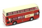 Kids Red Diecast KMB ADL Enviro 400 Double Decker Bus Toy