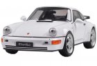 White / Black 1:24 Scale Welly Diecast Porsche 964 Turbo Model