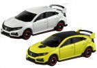 Yellow / White 1:64 Scale Diecast Honda Civic Type R FK8 Car Toy