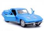 1:36 Scale Red / Blue Kids Diecast Chevrolet Corvette Car Toy