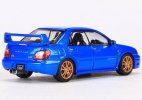 1:64 Scale Blue / Red Diecast Subaru Impreza STI Sedan Model