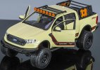 1:27 Scale Creamy White Maisto Diecast 2019 Ford Ranger Model