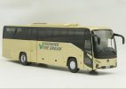 Creamy White 1:42 Scale Higer V12 Coach Bus Model