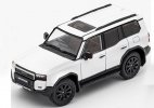 White / Black 1:64 Diecast Toyota Land Cruiser Prado J250 Model