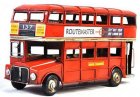 Red 16 Inch NO.137 Routemaster London Double Decker Bus Model
