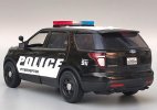 Black 1:18 Motormax Police Diecast 2015 Ford Explorer Model