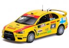 Yellow 1:43 NO.63 Diecast Mitsubishi Lancer Evolution X Model