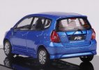 Blue / Yellow / Light Blue 1:64 Scale Diecast Honda Fit Model