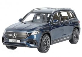 Blue / Silver 1:18 Scale Diecast 2022 Mercedes-Benz EQB Model