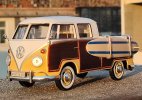 1:24 Scale Yellow Motormax Diecast VW T1 Pickup Model