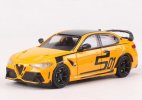 1:64 Scale Yellow Diecast Alfa Romeo Giulia GTAm Model