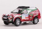 1:64 Scale Red Dakar Rally Diecast Nissan Paladin Model