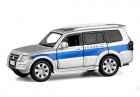 Kids 1:32 Scale Silver-Blue Diecast Mitsubishi Pajero SUV Toy