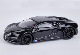 1:64 Scale Gray / Black Diecast 2019 Bugatti Chiron Toy