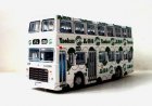 White Hong Kong CMB Victory MK2 Diecast Double Decker Bus Toy