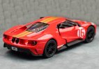 Kids 1:38 Black / White / Red Diecast 2017 Ford GT Heritage Toy