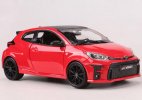 1:24 Scale Maisto Red /White Diecast 2021 Toyota GR Yaris Model