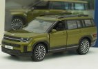 White / Brown / Army Green 1:38 Diecast 2024 Hyundai Santafe Toy