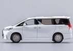 White / Black 1:64 Scale Diecast Lexus LM300h MPV Model