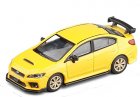 1:64 Scale Yellow / Blue Diecast Subaru Impreza WRX STI Model