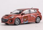 Brown Painting 1:64 Scale Diecast Mazda 3 MPS Model