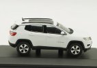 1:43 Scale White Diecast 2017 Jeep Compass SUV Model