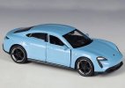 1:36 Scale Welly Kids Blue Diecast Porsche Taycan Turbo S Toy