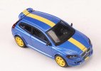 1:64 Scale Blue Diecast Volvo C30 Model