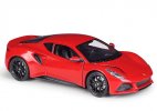 1:24 Scale Welly Blue / Red Diecast Lotus Emira Model