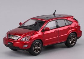 Black / White / Red 1:64 Scale Diecast Toyota Harrier SUV Model