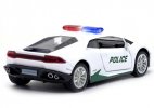 1:36 White Police Diecast Lamborghini Huracan LP610-4 Coupe Toy