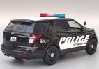 Black 1:18 Motormax Police Diecast 2015 Ford Explorer Model