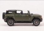 1:64 Scale Green / White / Blue Diecast Hummer EV SUV Model