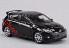 1:64 Scale Black Diecast Mazda 3 MPS Model