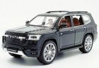 Black / White 1:24 Scale Diecast Toyota Land Cruiser GT SUV Toy