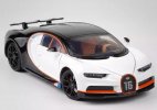 Kids 1:32 Scale Black / White Diecast Bugatti Chiron Car Toy