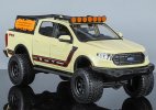 1:27 Scale Creamy White Maisto Diecast 2019 Ford Ranger Model