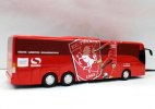 Red FC Twente Painting Kids Diecast Coach Bus Toy