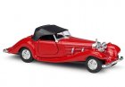 Red Kids 1:36 Scale Welly Diecast 1936 Mercedes Benz 500K Toy