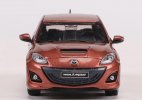 1:64 Scale Brown Painting Diecast Mazda 3 MPS Model