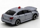 Gray 1:62 NO.2 Diecast Subaru Impreza WRX S4 Police Car Toy