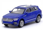 1:64 Scale Black / White / Blue Diecast VW Touareg SUV Toy