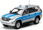 Silver 1:43 Police Diecast 2018 Toyota Land Cruiser Prado Model