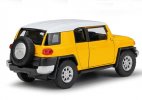 Yellow / Blue Kids 1:36 Welly Diecast Toyota FJ Cruiser Toy