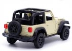 Kids 1:36 Scale Green / White Diecast Jeep Wrangler Rubicon Toy