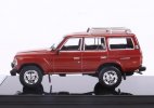 Wine Red 1:64 Scale Diecast Toyota Land Cruiser LC60 Model